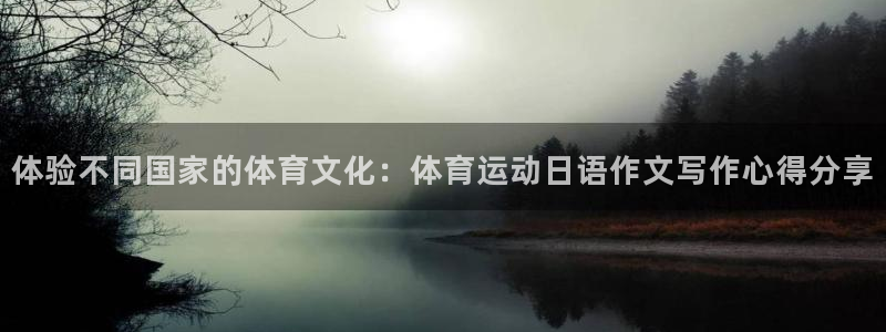 意昂3体育平台登录入口：体验不同国家的体育文化：体育运动日语作文写作心得分享