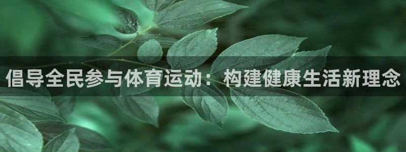 意昂3凯捷平台注册链接：倡导全民参与体育运动：构建健康生活新理念